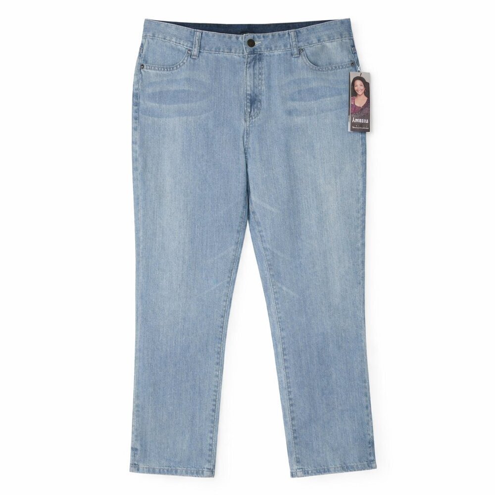 NWT KRISTIN DAVIS Light Wash Jeans Size 12